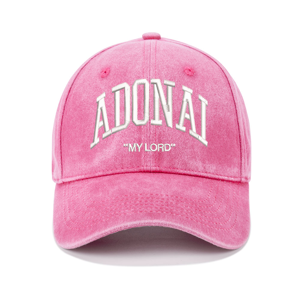 ADONAI Christian Washed Hat-Teevibe