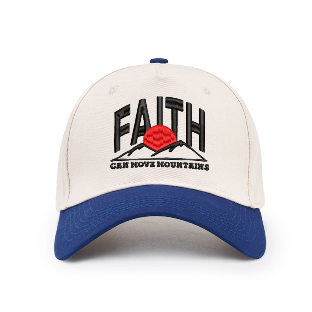 Faith Can Move Mountain Christian Trucker Hat-Teevibe