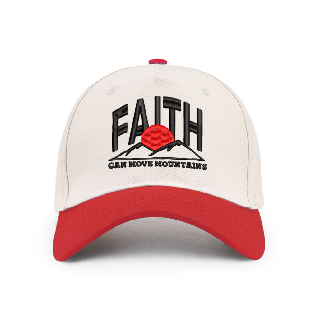 Faith Can Move Mountain Christian Trucker Hat-Teevibe