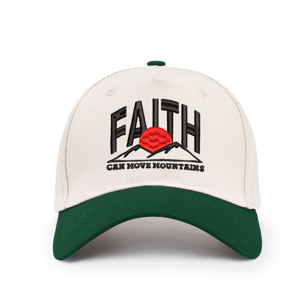 Faith Can Move Mountain Christian Trucker Hat-Teevibe