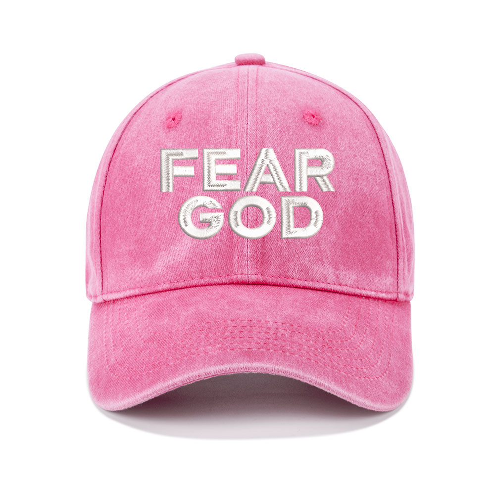 Fear God Christian Washed Hat-Teevibe