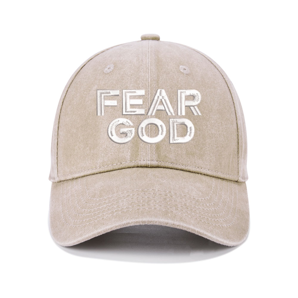 Fear God Christian Washed Hat-Teevibe