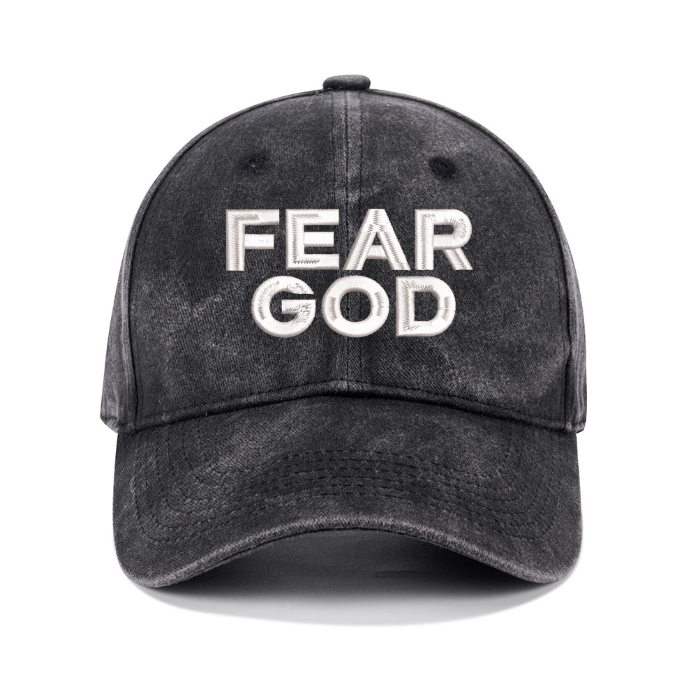 Fear God Christian Washed Hat-Teevibe