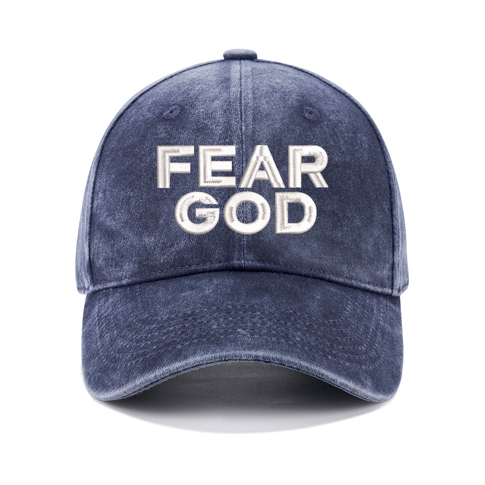 Fear God Christian Washed Hat-Teevibe