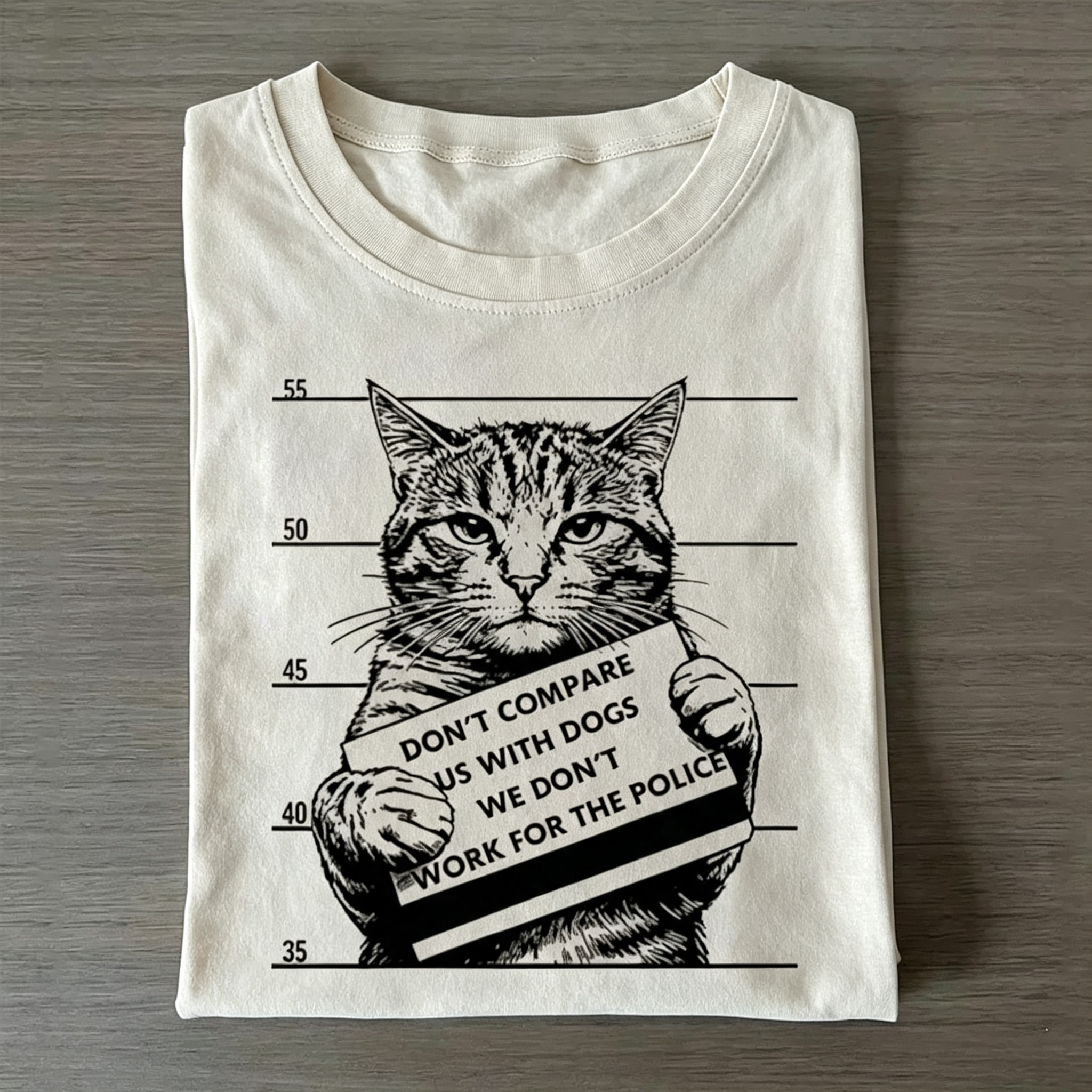 Funny Cat Vs Dog Joke T-shirt