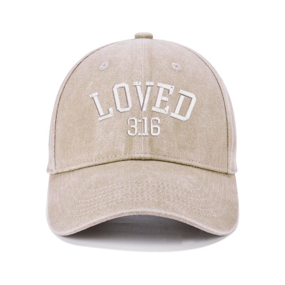 You Is So Loved Christian Couple Washed Hat-Teevibe