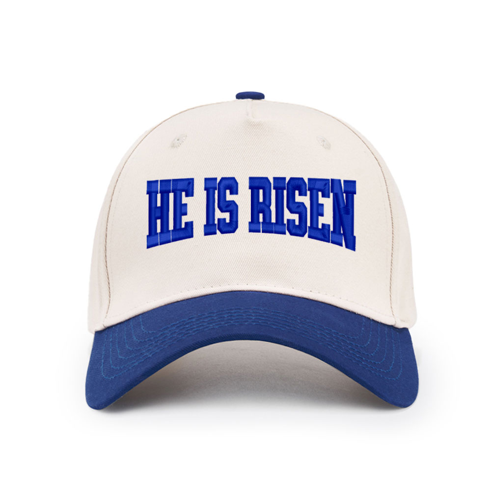 He Is Rizzen Christian Trucker Hat-Teevibe