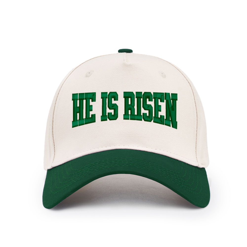 He Is Rizzen Christian Trucker Hat-Teevibe
