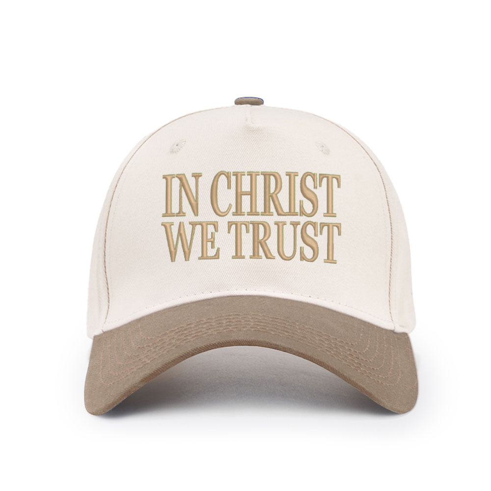 In Christ We Trust Christian Trucker Hat-Teevibe