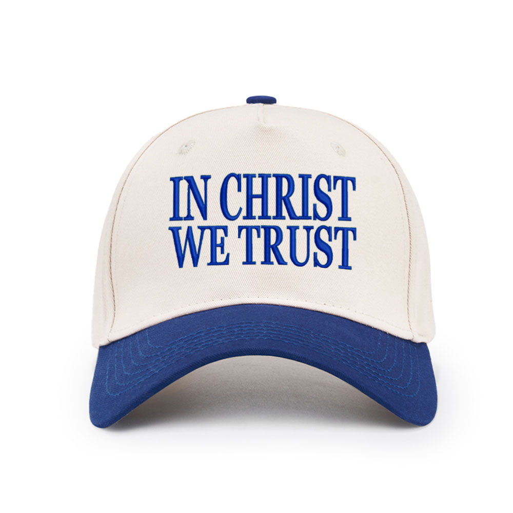 In Christ We Trust Christian Trucker Hat-Teevibe
