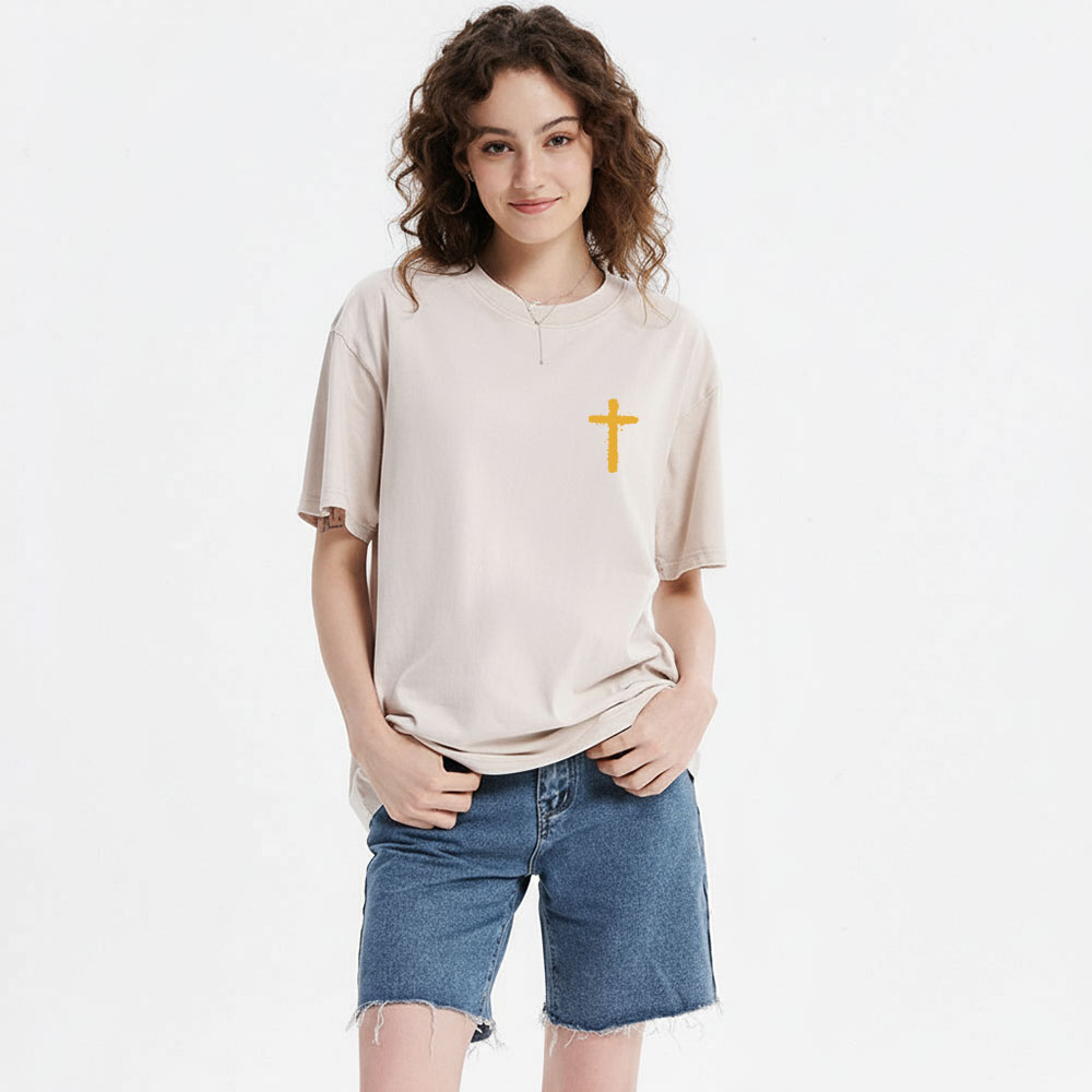 Jesus Is King Christian Washed T-Shirt-Teevibe