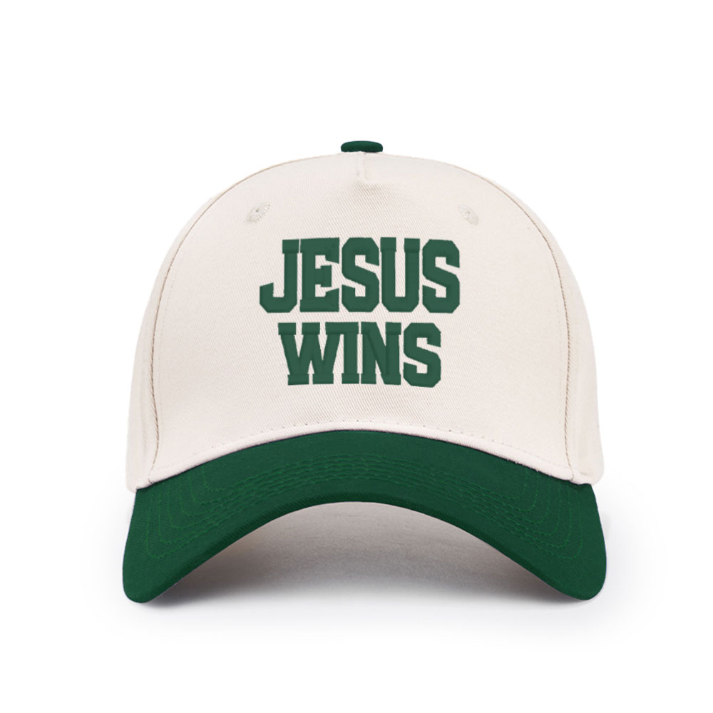 Jesus Wins Christian Trucker Hat-Teevibe