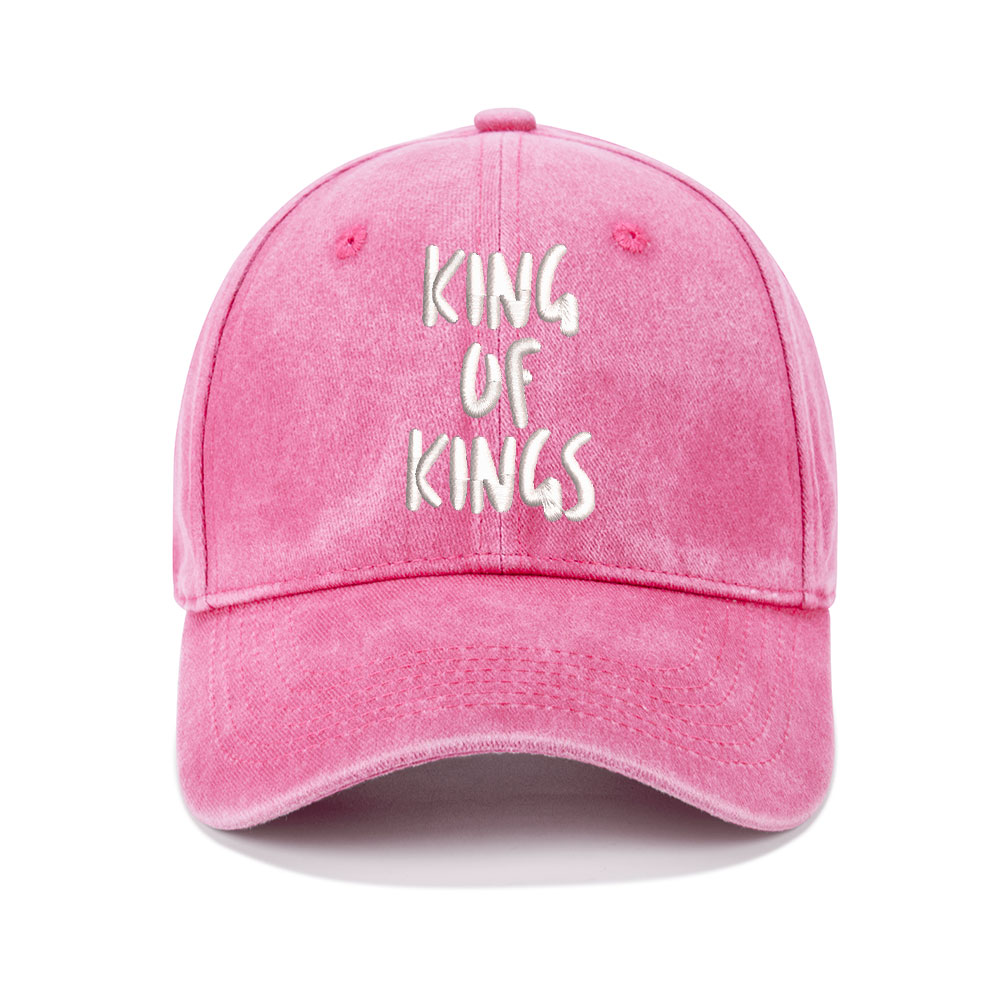 King Of Kings Christian Washed Hat-Teevibe