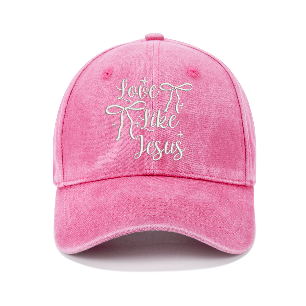 Love Like Jesus Christian Washed Hat-Teevibe