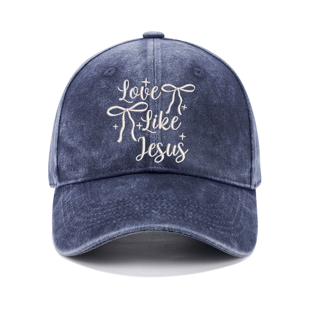 Love Like Jesus Christian Washed Hat-Teevibe
