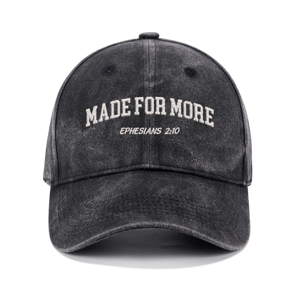 Made For More Christian Washed Hat-Teevibe