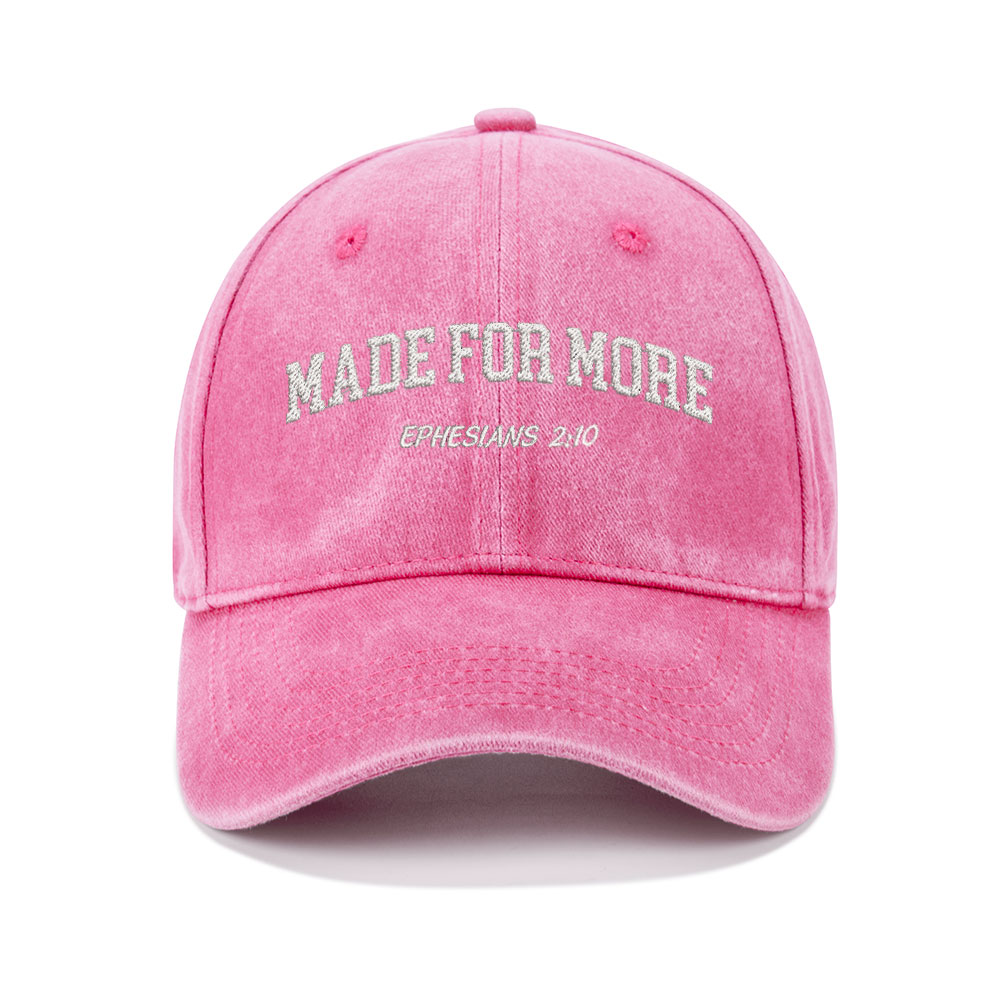 Made For More Christian Washed Hat-Teevibe