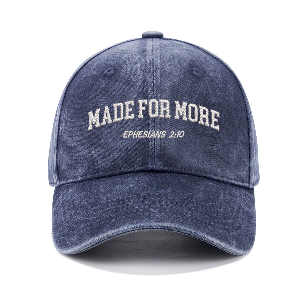 Made For More Christian Washed Hat-Teevibe