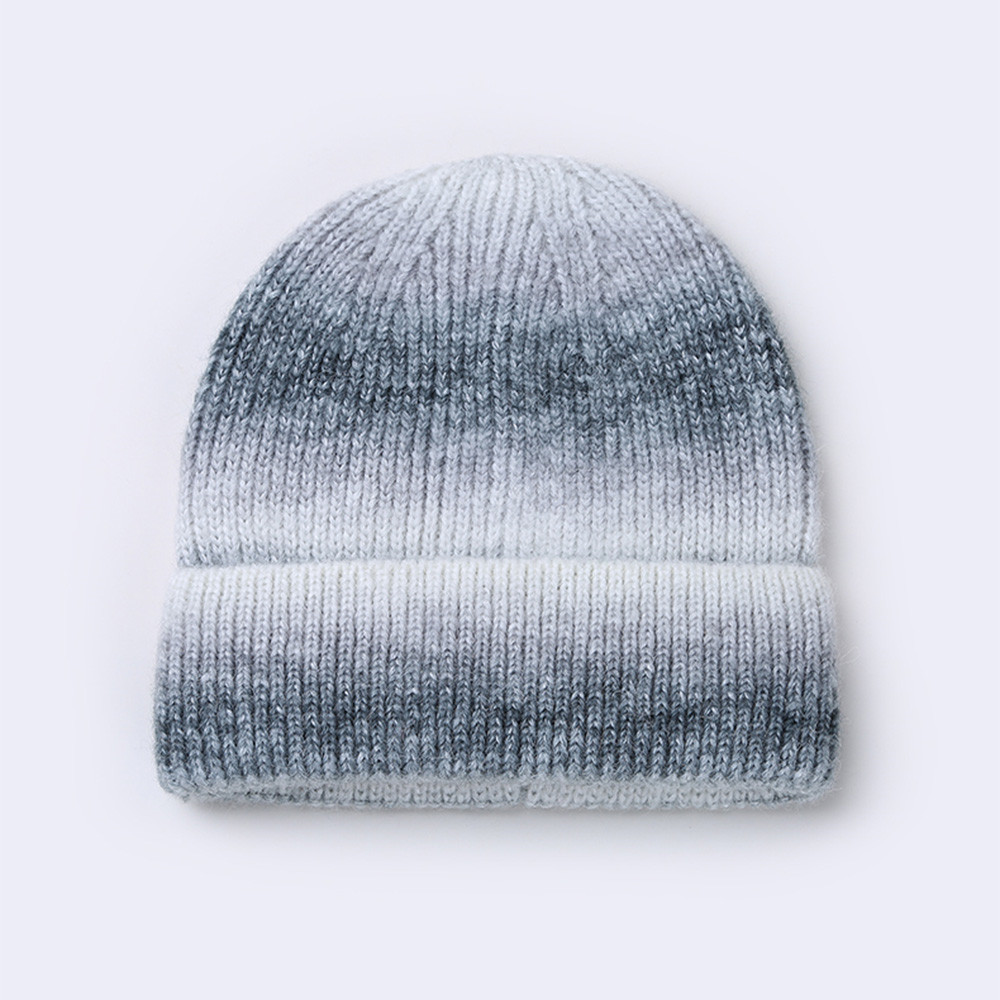 Winter Rainbow Gradient Knit Hat-Teevibe