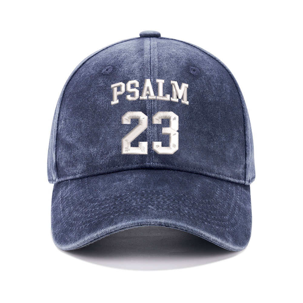 Psalm 23 Christian Washed Hat-Teevibe