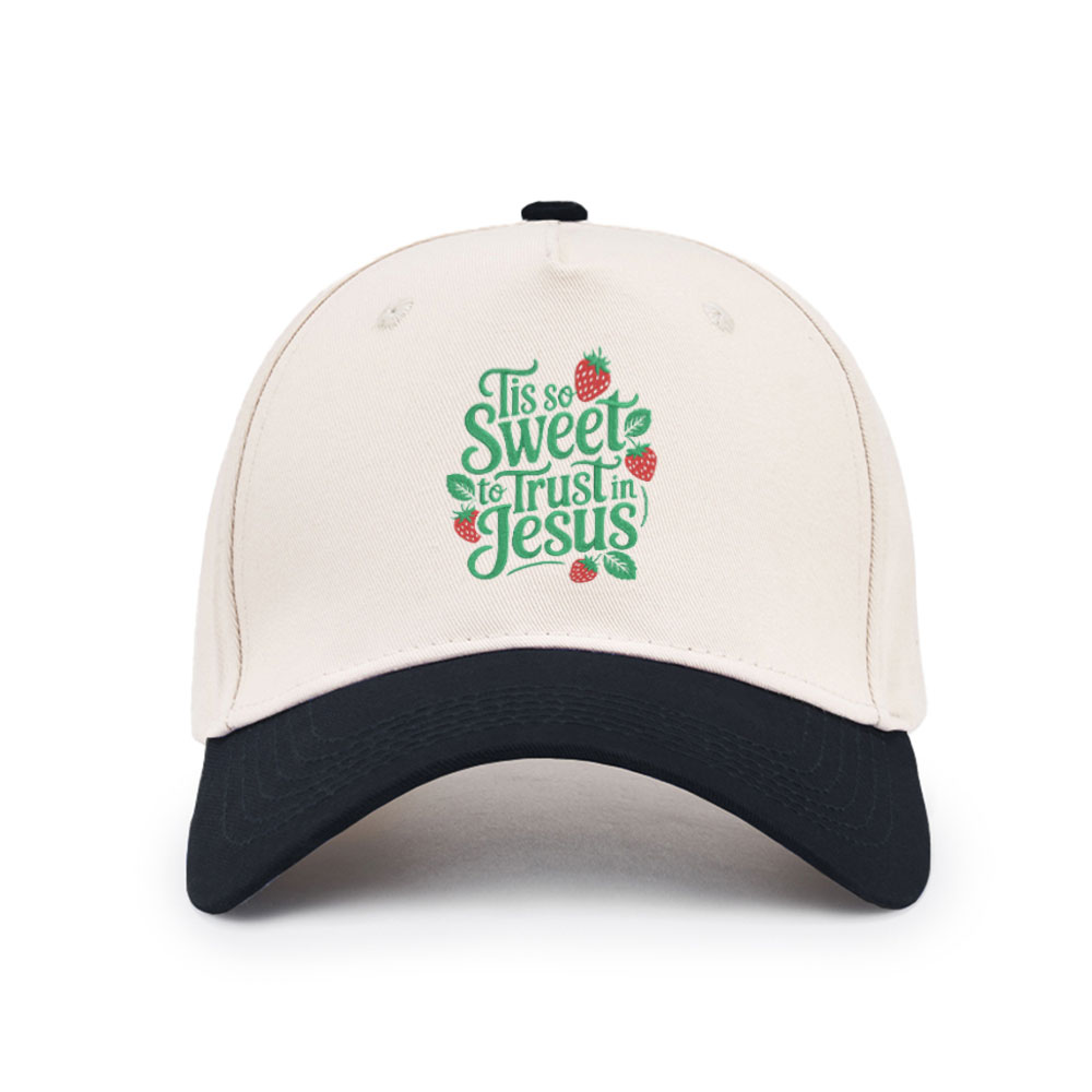 Tis Sweet To Trust In Jesus Christian Trucker Hat-Teevibe