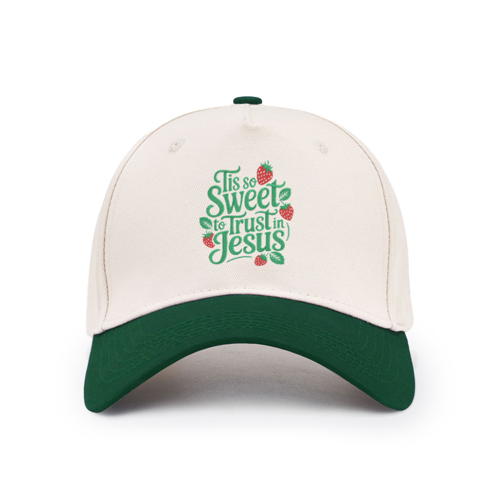 Tis Sweet To Trust In Jesus Christian Trucker Hat-Teevibe
