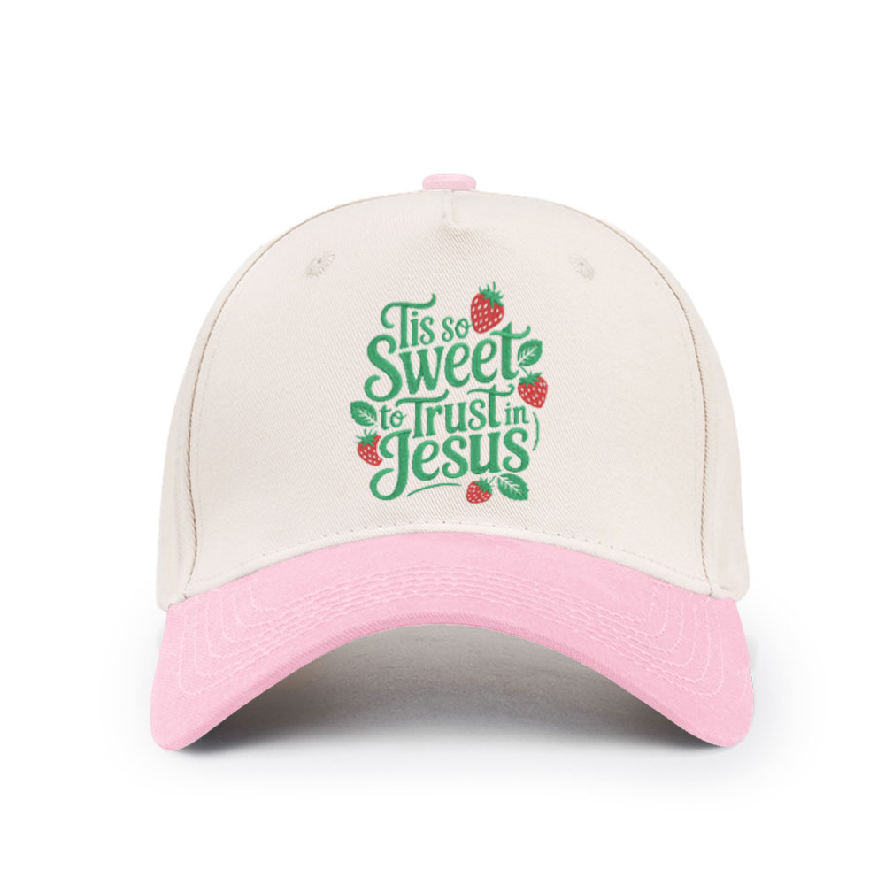 Tis Sweet To Trust In Jesus Christian Trucker Hat-Teevibe