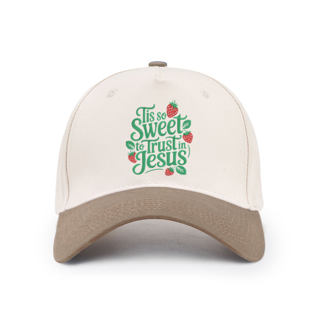 Tis Sweet To Trust In Jesus Christian Trucker Hat-Teevibe