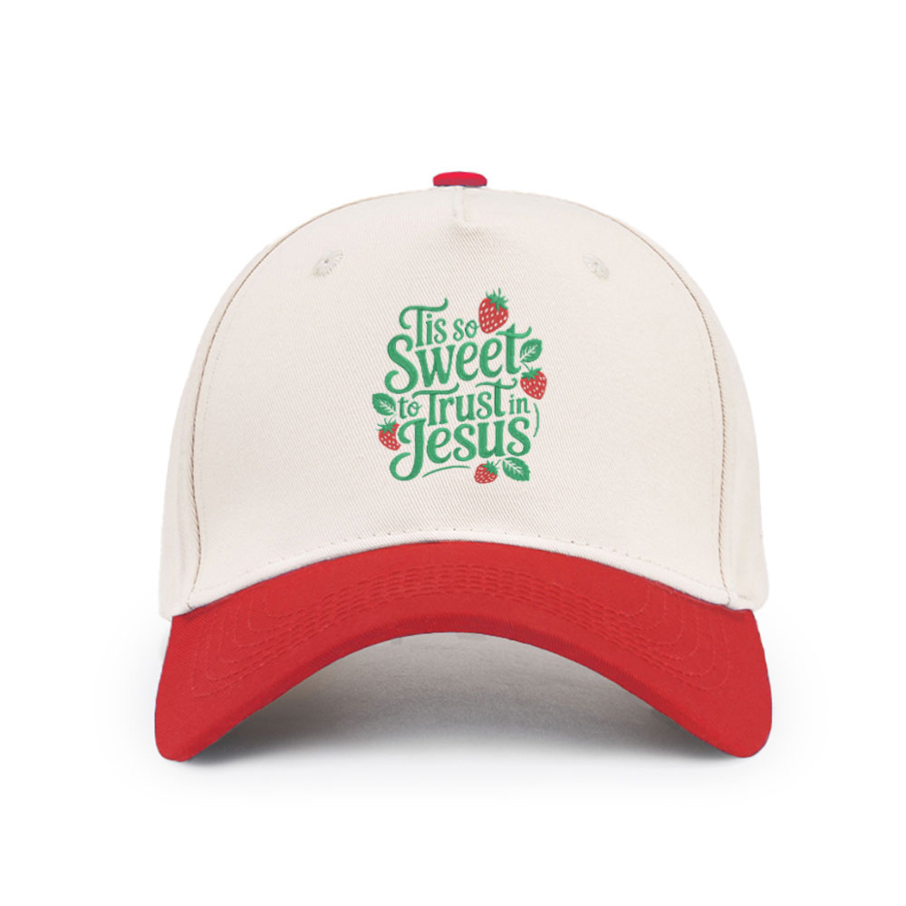 Tis Sweet To Trust In Jesus Christian Trucker Hat-Teevibe