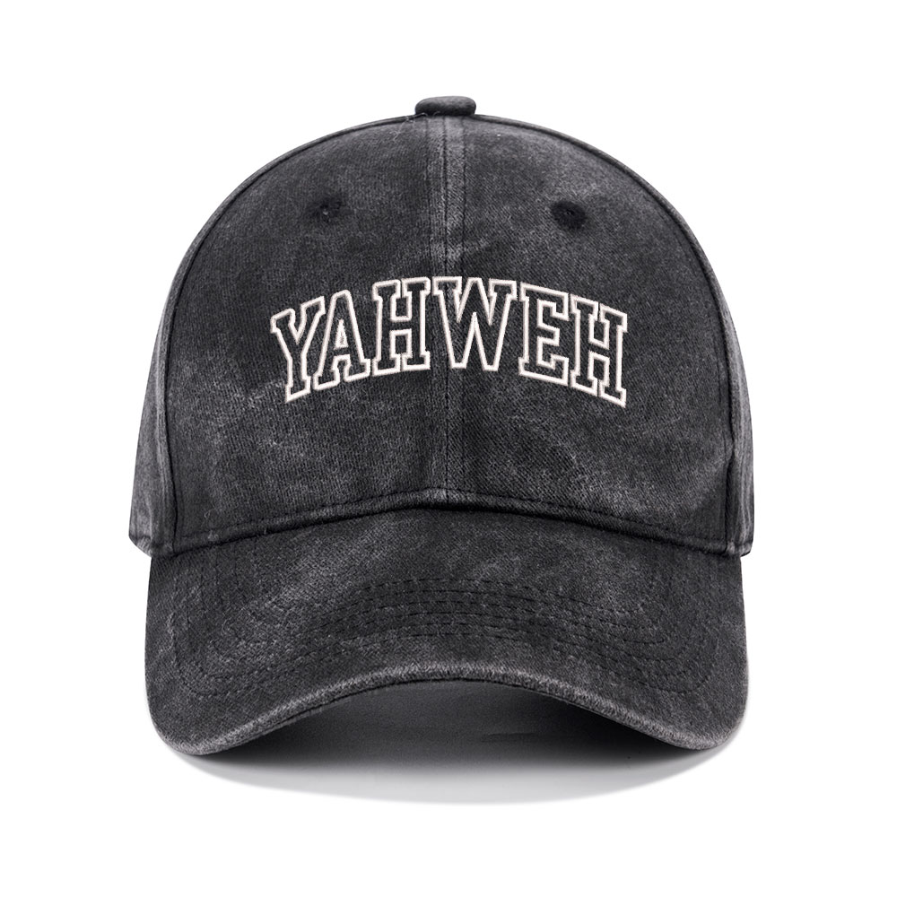 YAHWEH Christian Washed Hat-Teevibe