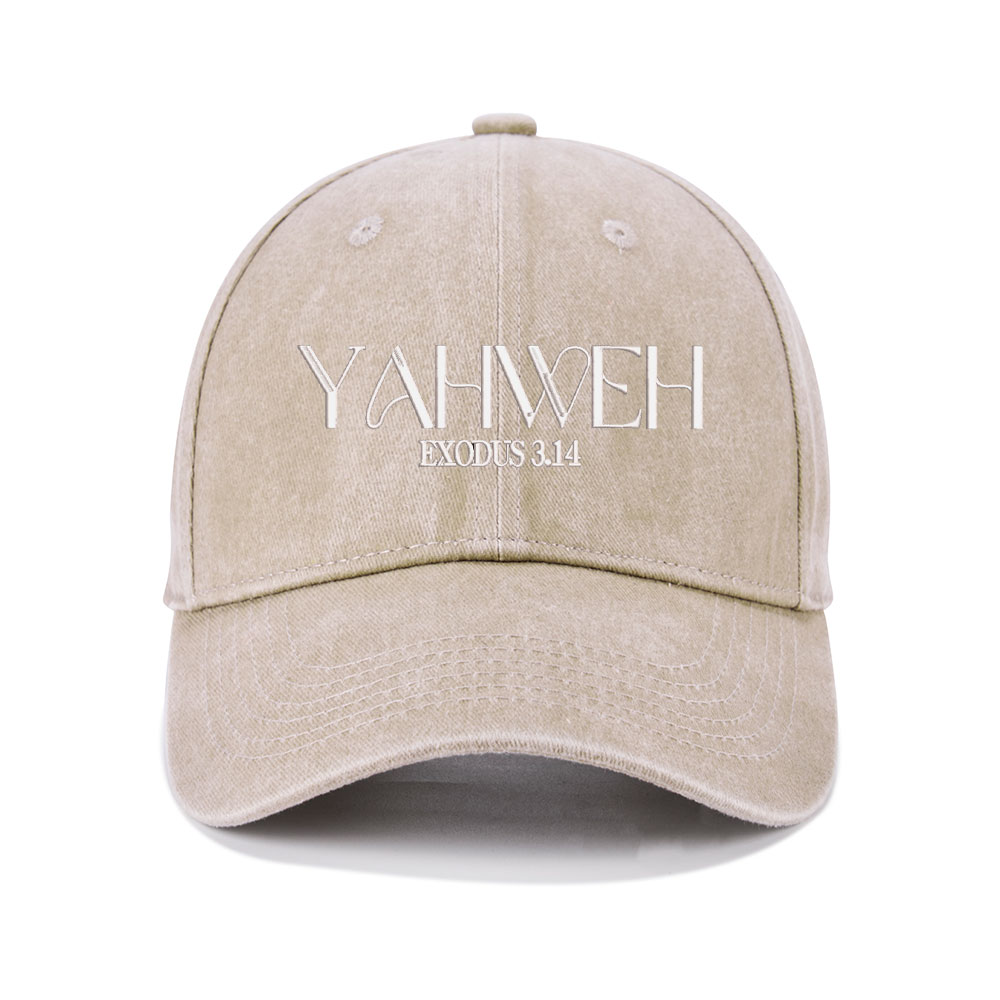 YAHWEH Christian Washed Hat-Teevibe
