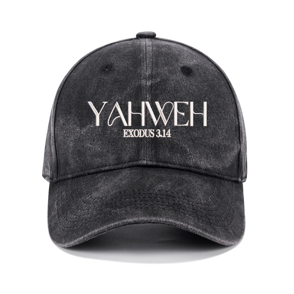 YAHWEH Christian Washed Hat-Teevibe