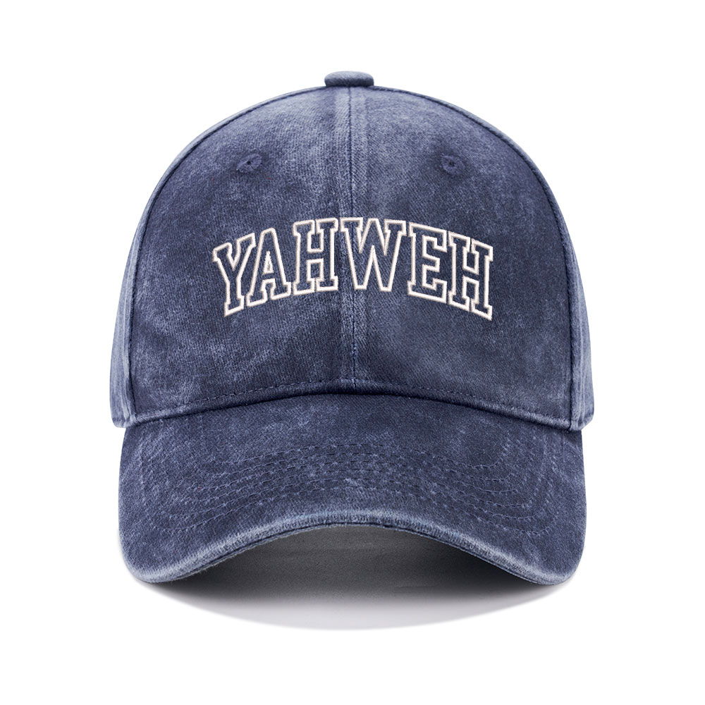 YAHWEH Christian Washed Hat-Teevibe