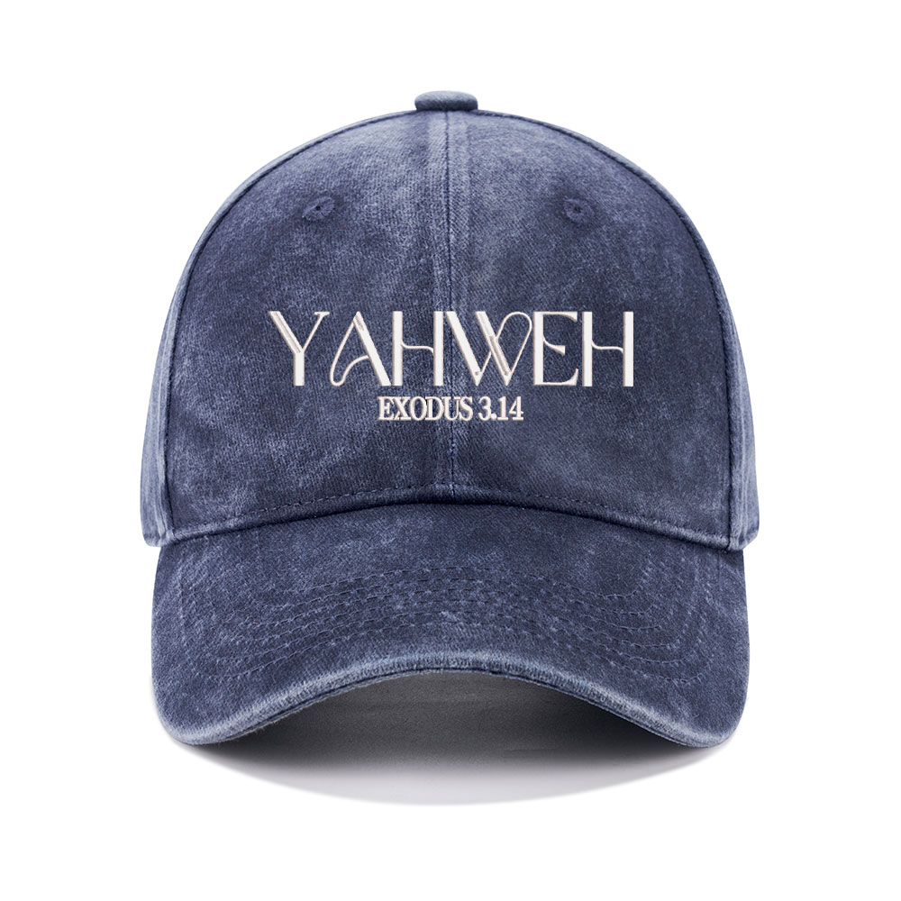 YAHWEH Christian Washed Hat-Teevibe