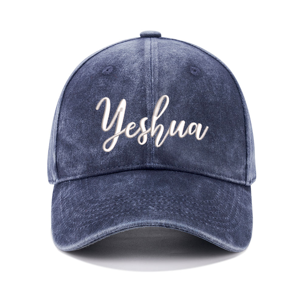 YESHUA Christian Washed Hat-Teevibe
