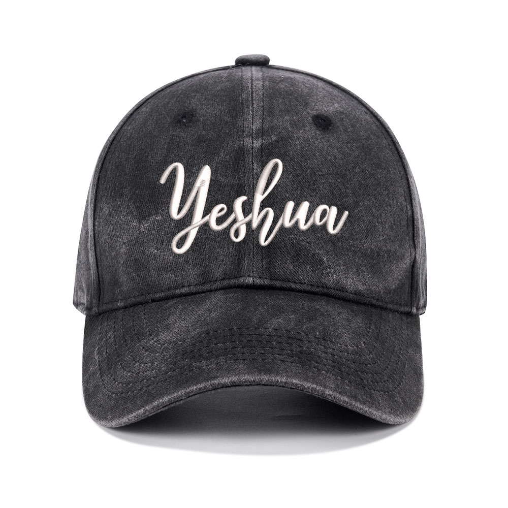 YESHUA Christian Washed Hat-Teevibe