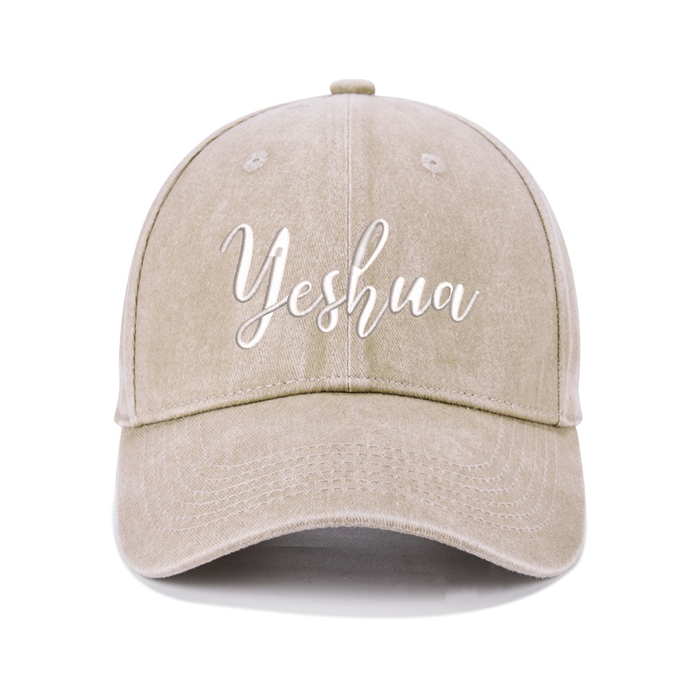 YESHUA Christian Washed Hat-Teevibe