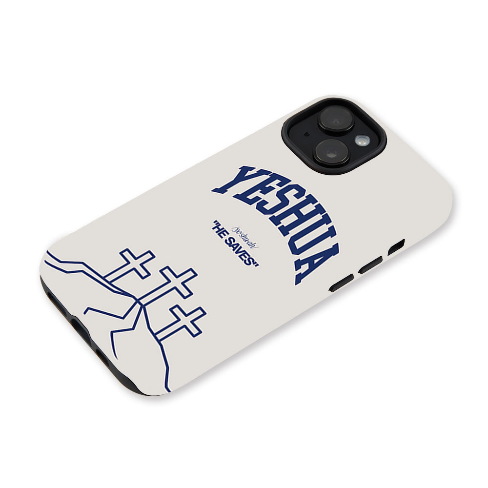 YESHUA He Saves Christian Phone Case-Teevibe