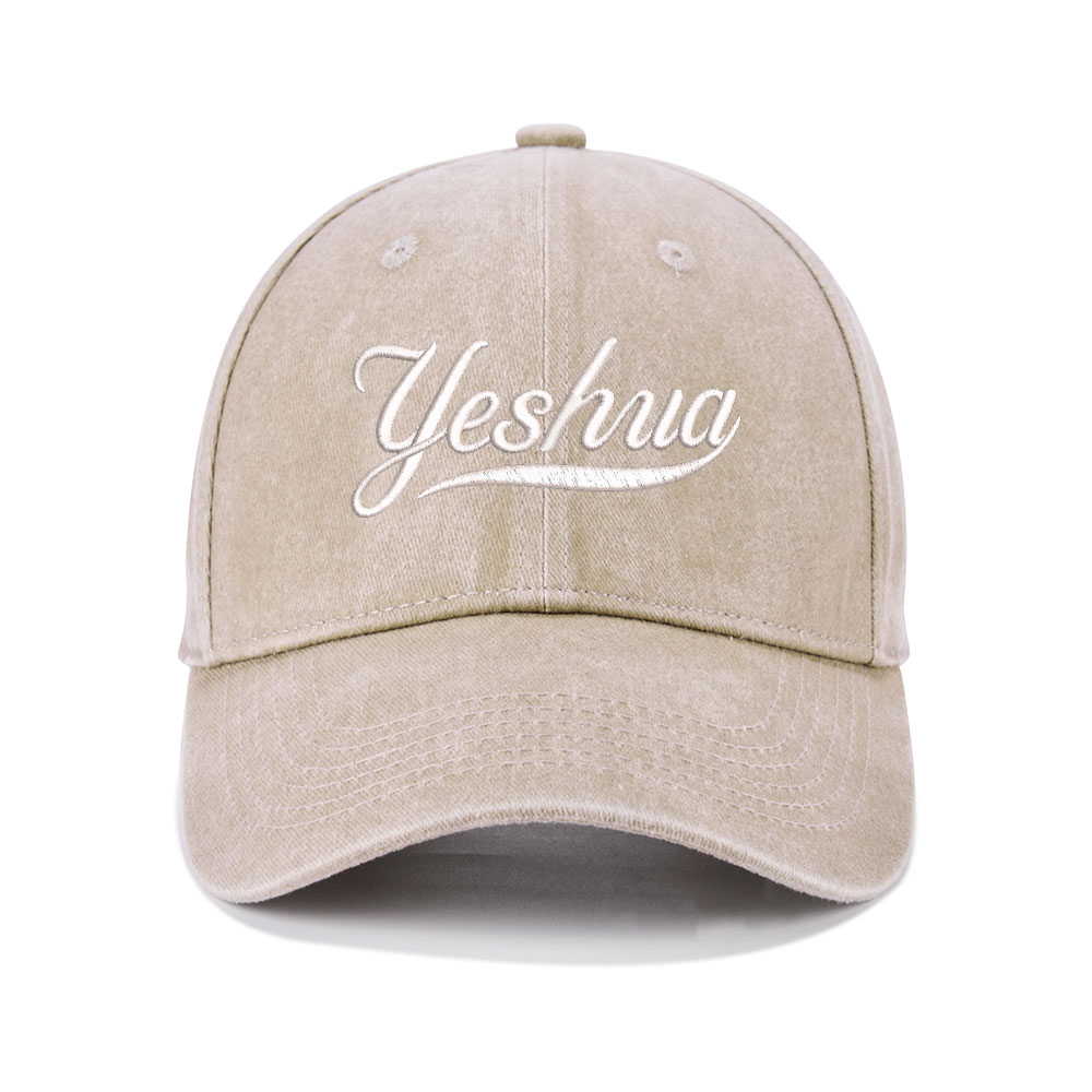 Yeshua Christian Couple Washed Hat-Teevibe