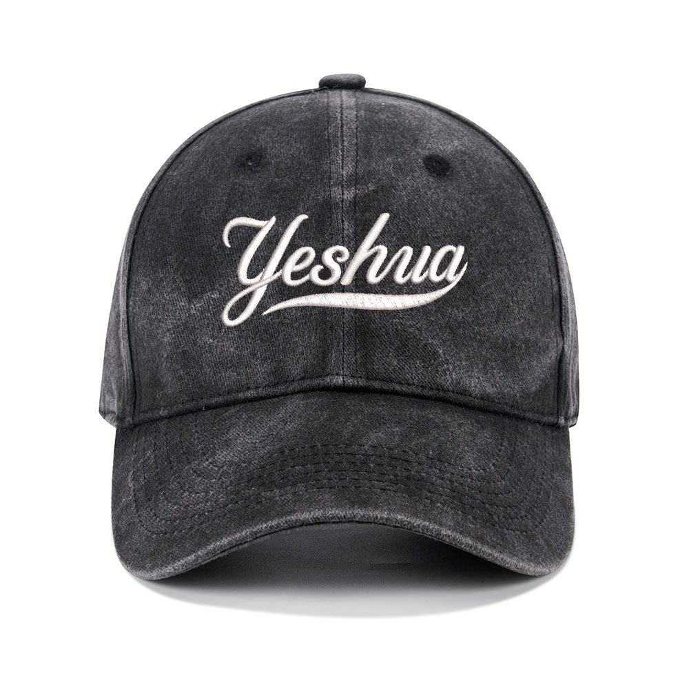 Yeshua Christian Couple Washed Hat-Teevibe