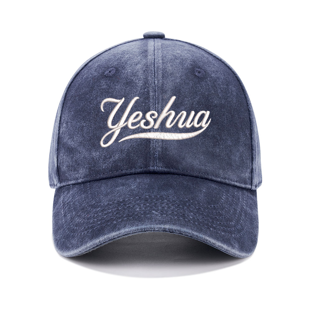 Yeshua Christian Couple Washed Hat-Teevibe