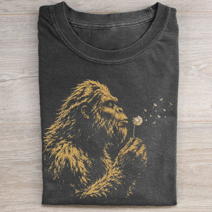 Funny Bigfoot Dandelion T-Shirt