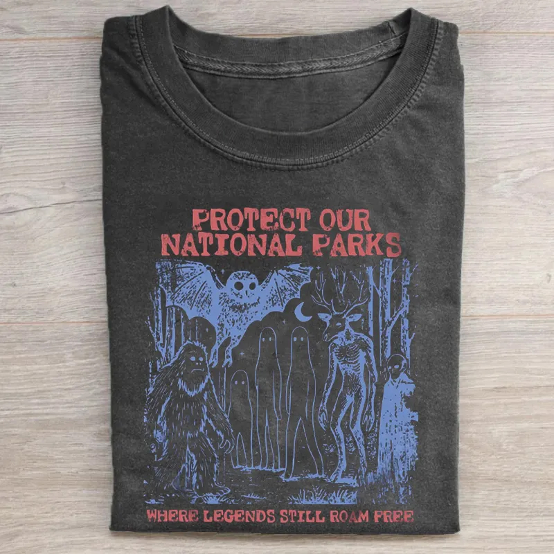 Cryptid National Parks T-shirt-Teevibe