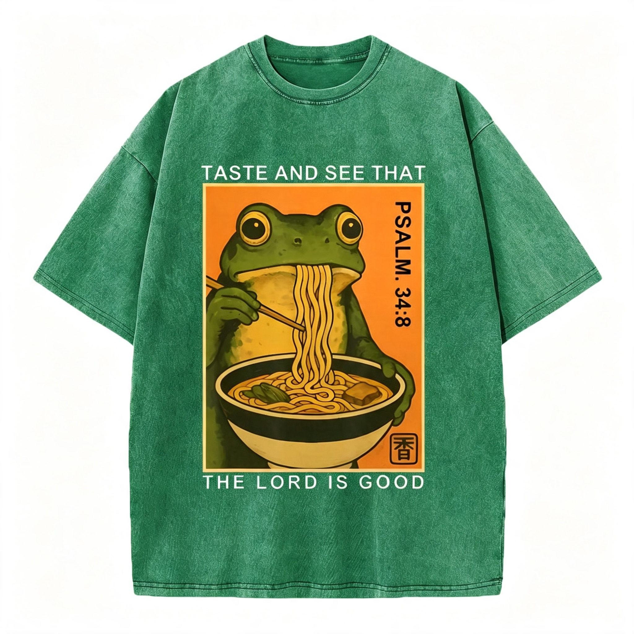 Taste And See That The Lord Is Good Christian Washed T-Shirt
