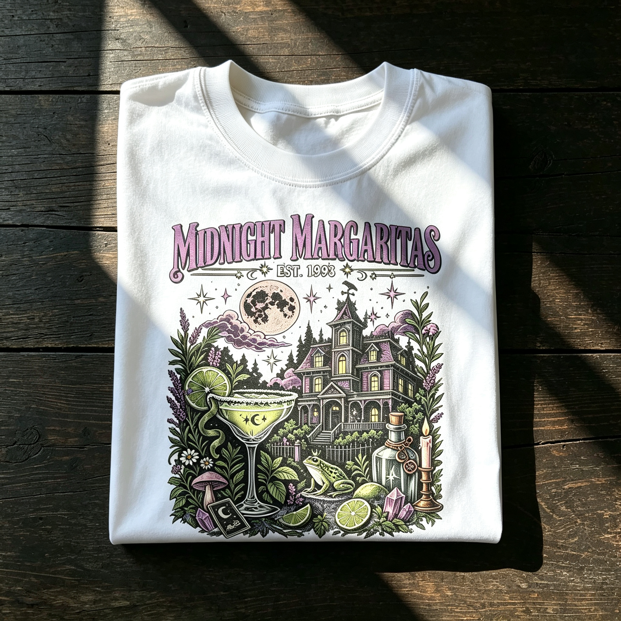 Midnight Margaritas Witch Halloween Shirt
