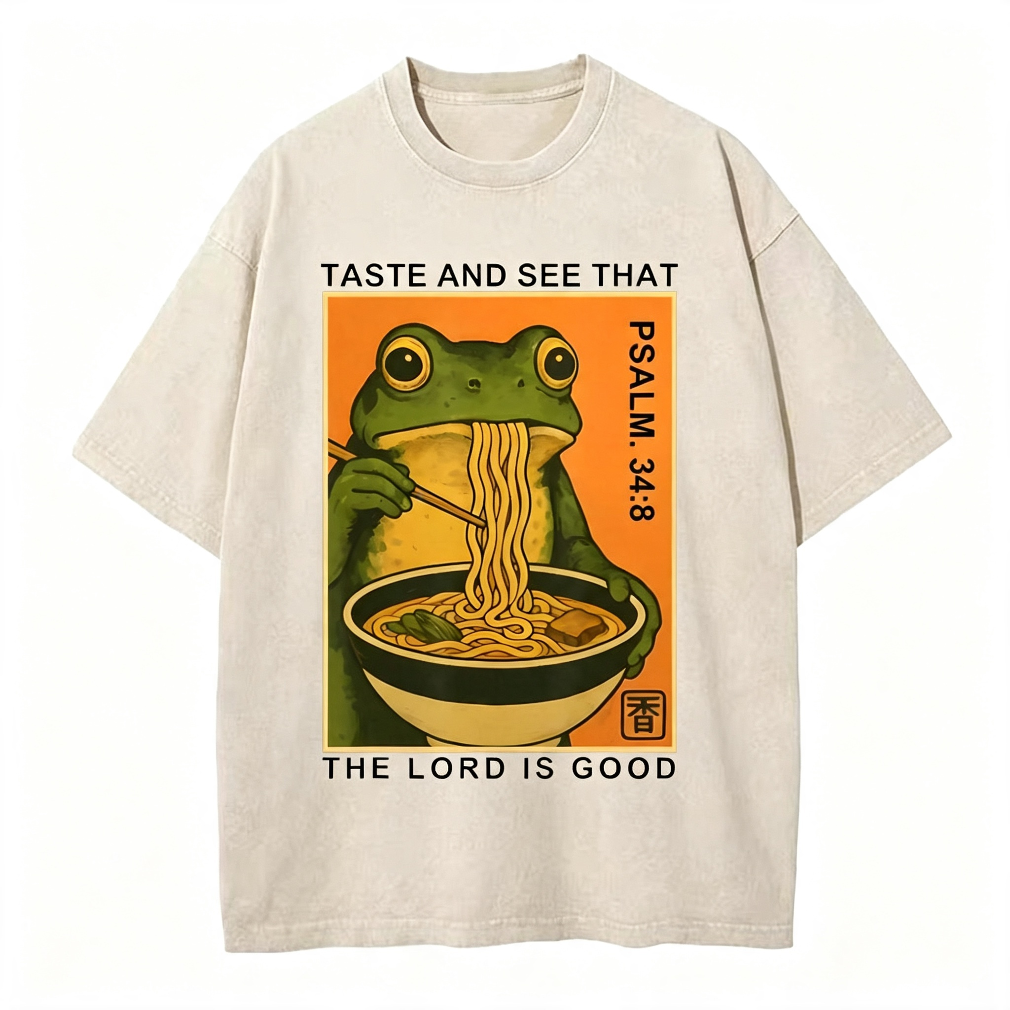 Taste And See That The Lord Is Good Christian Washed T-Shirt