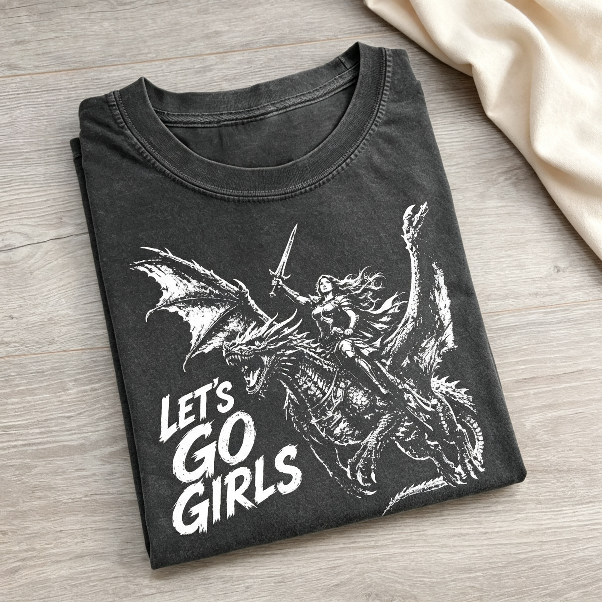 Warrior Woman Dragon Rider T-shirt