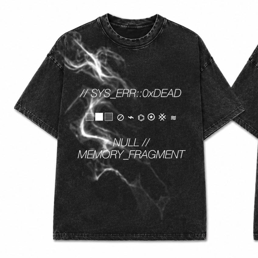 Memory Fragment Glitch Techwear Comfort Colors T-Shirt