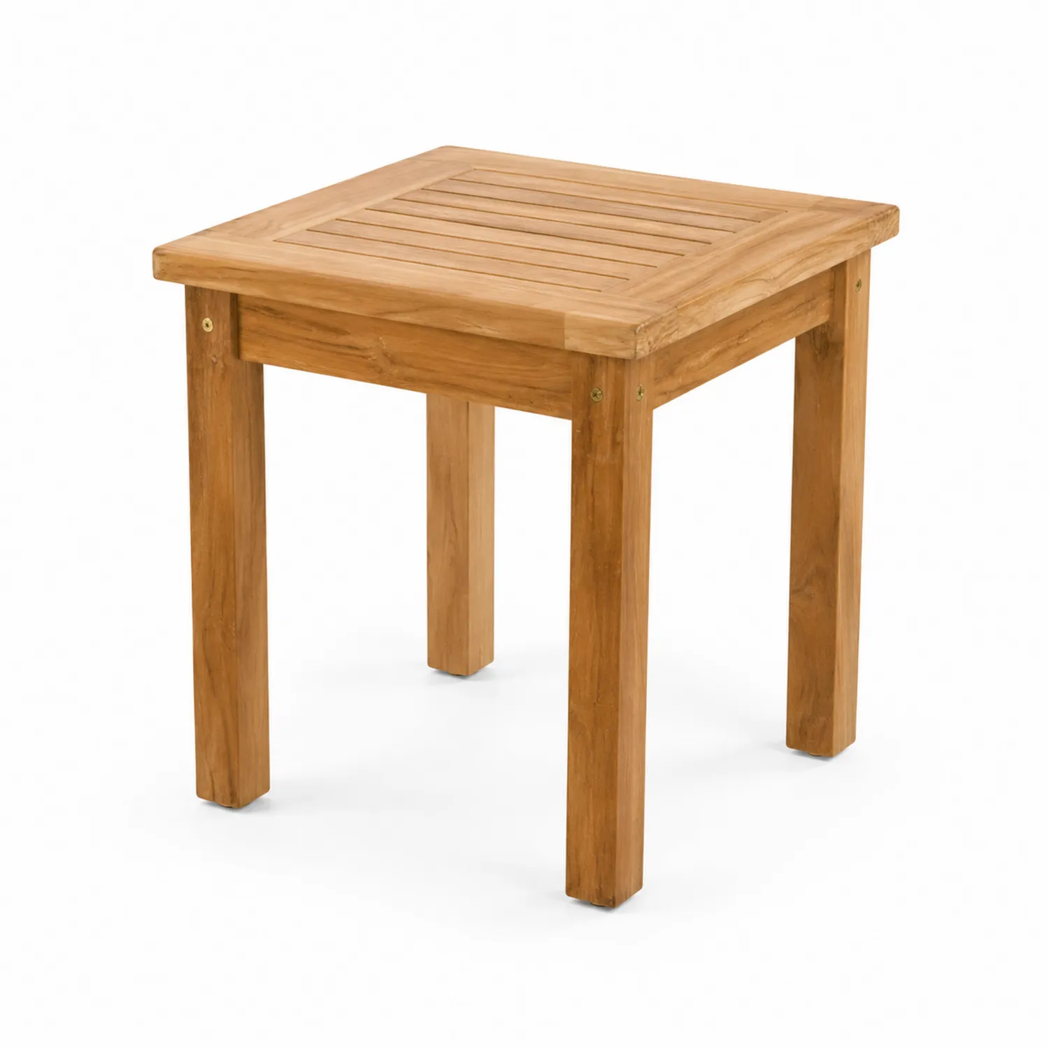 Tavolino quadrato in legno di teak 45x45x45 cm