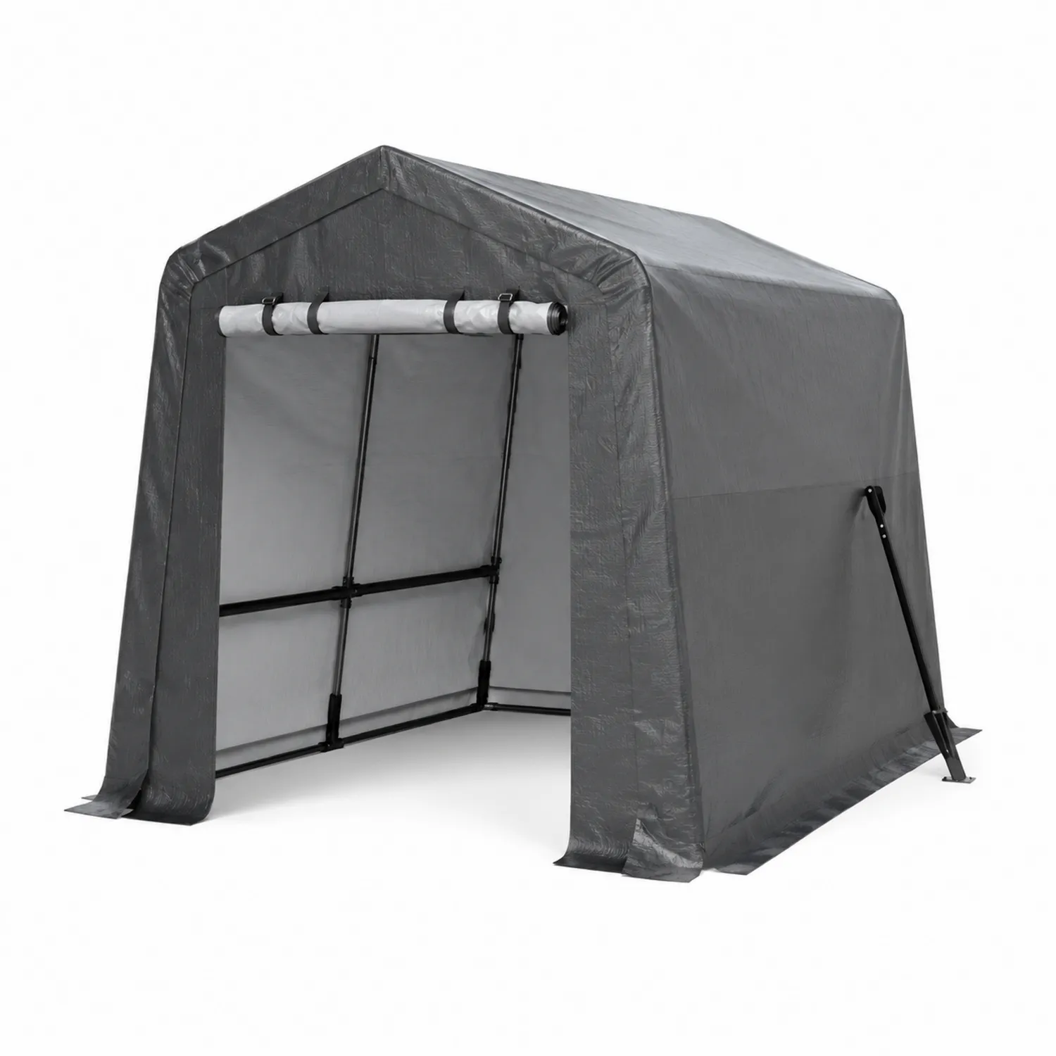 Tenda da giardino in polietilene e acciaio grigio 3x2x2m